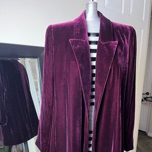 Lafayette 148 Velvet Duster